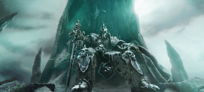 frozen king on a throne