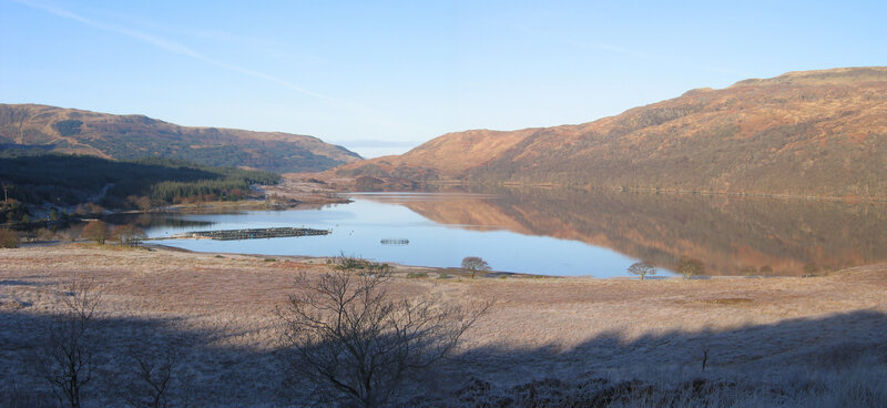 Frozen Lake and Hills
