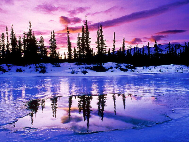 Frozen Lake Reflection