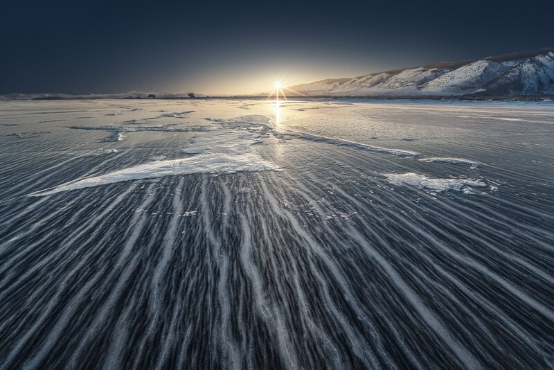 Frozen Lake Surface — White, Serene