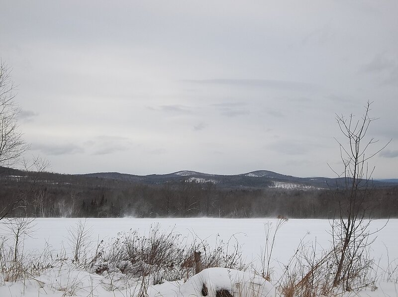 Frozen Lake with Mist — White