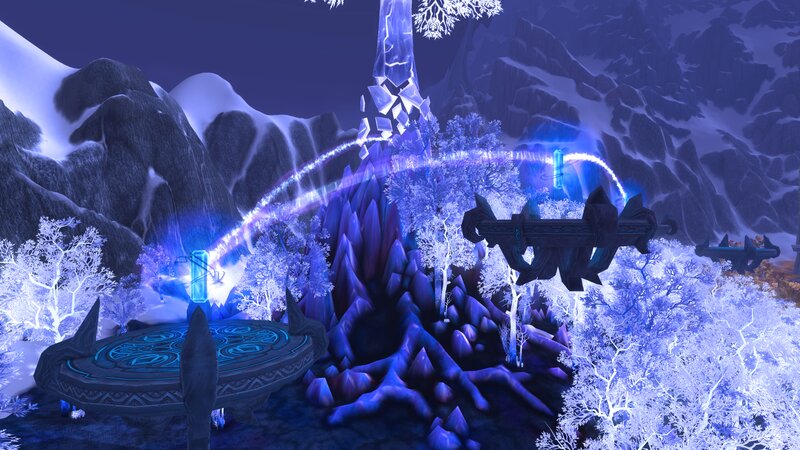 Frozen Landscape with Crystals