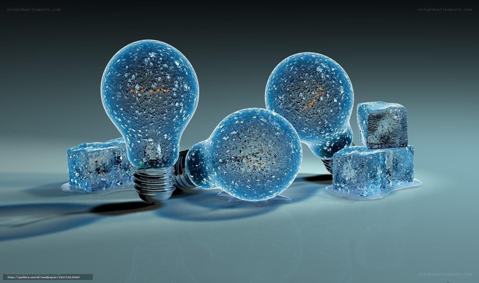 frozen light bulbs