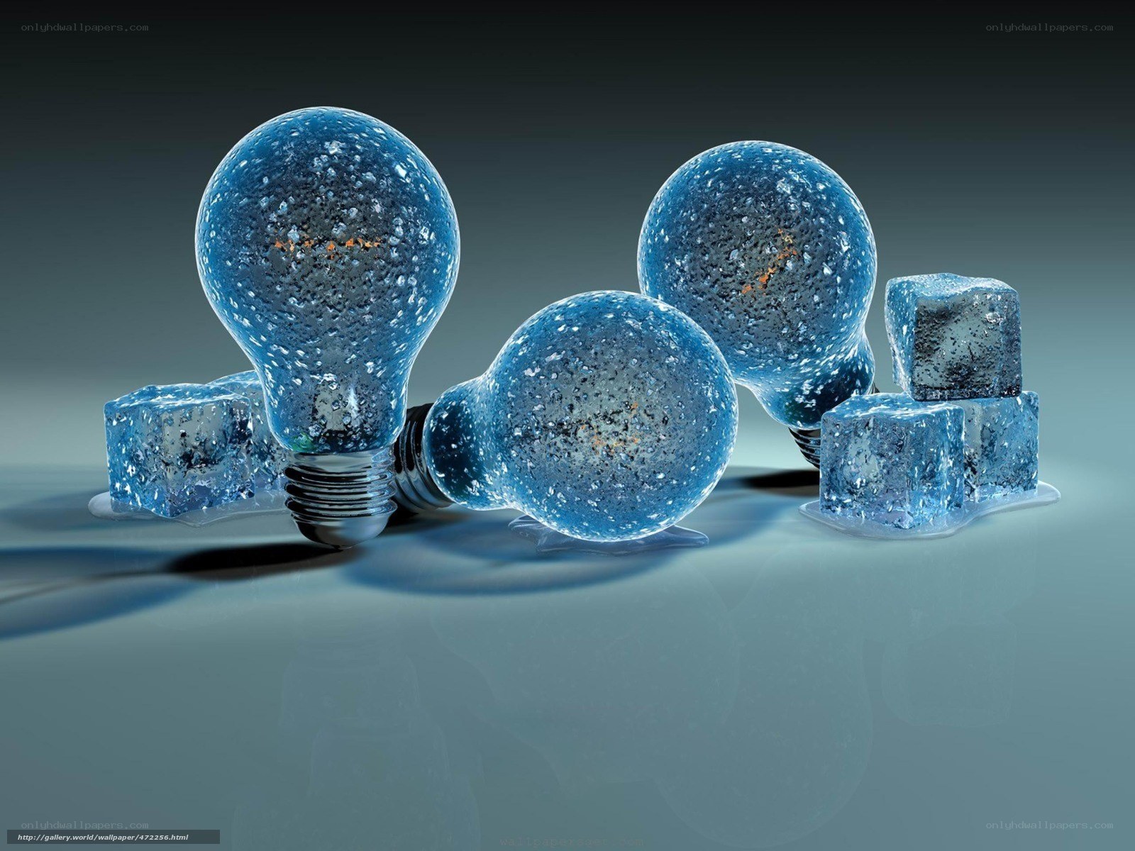 frozen light bulbs