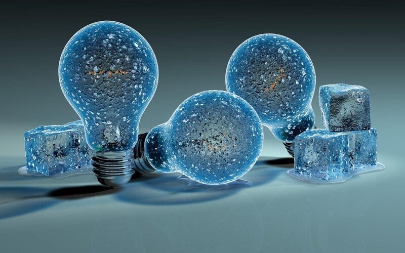 Frozen light bulbs