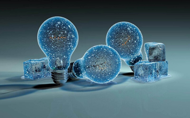 Frozen Light Bulbs — Reflection