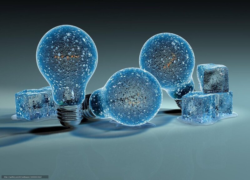 frozen light bulbs