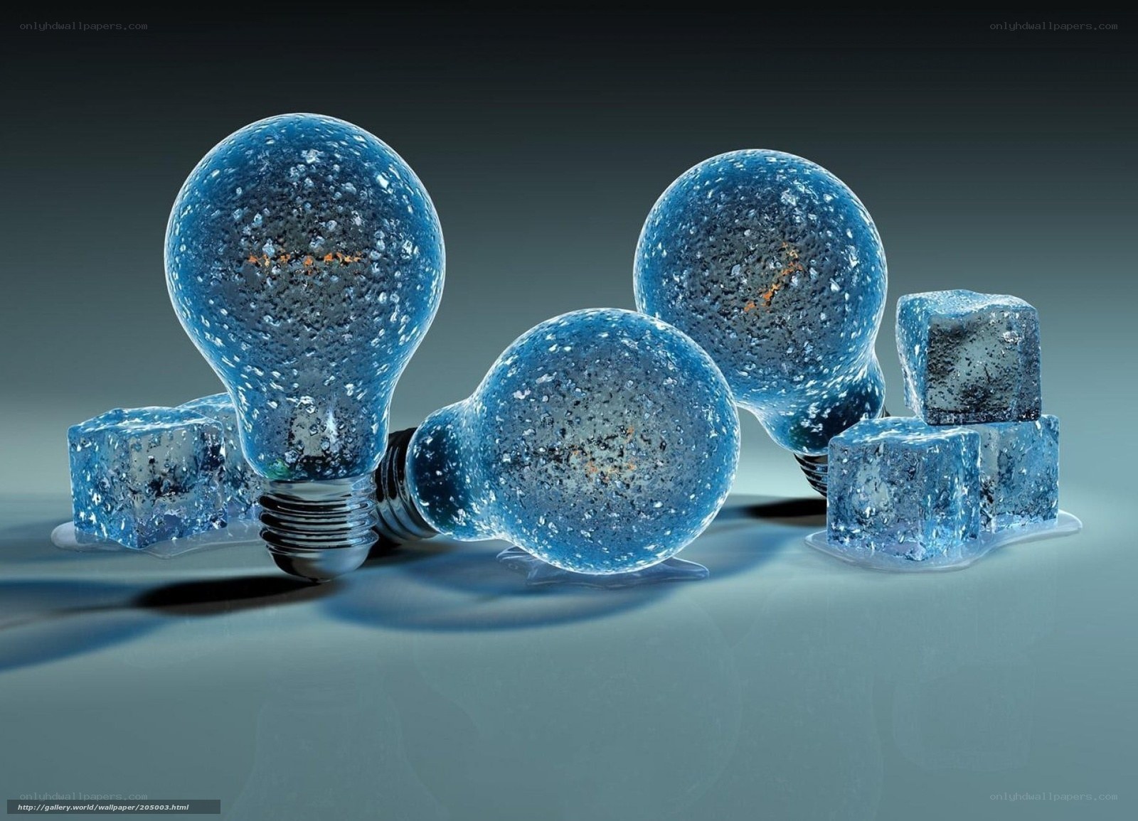 frozen light bulbs