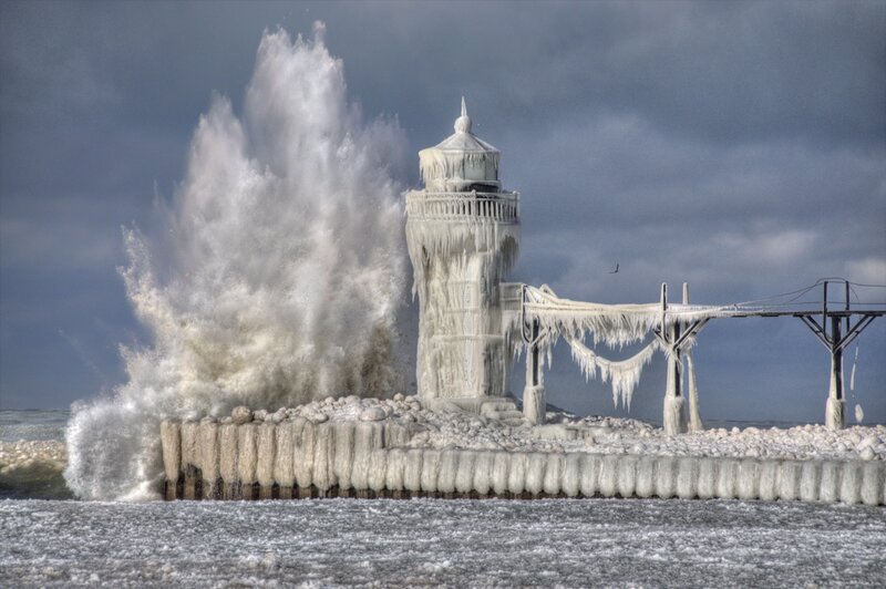 Frozen Lighthouse — Gray