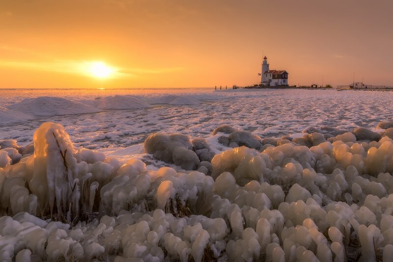 Frozen Lighthouse — Orange