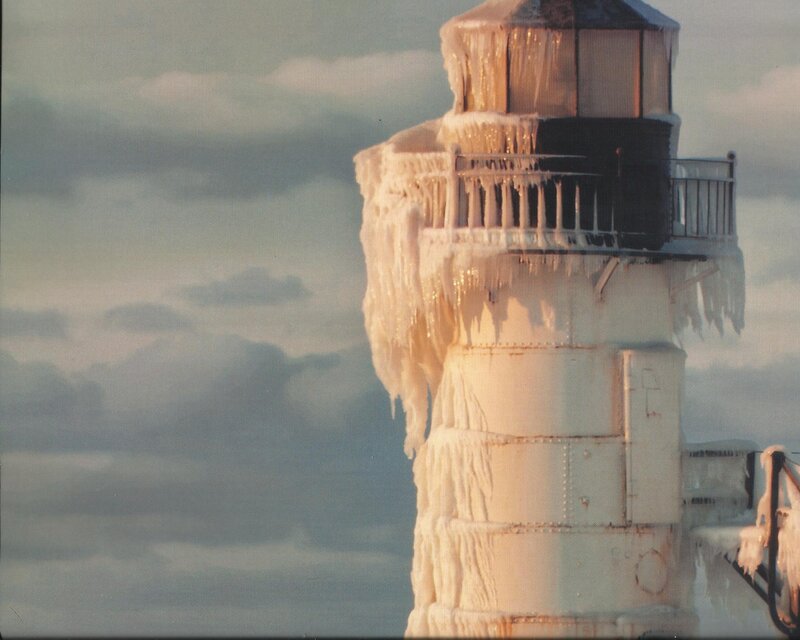 Frozen Lighthouse — White, Cold