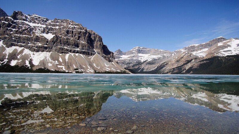 Frozen Mountain Lake