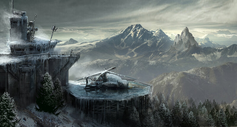 frozen mountain outpost