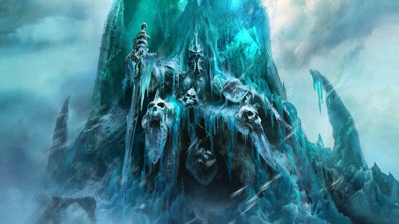 Frozen Mountain with Skulls