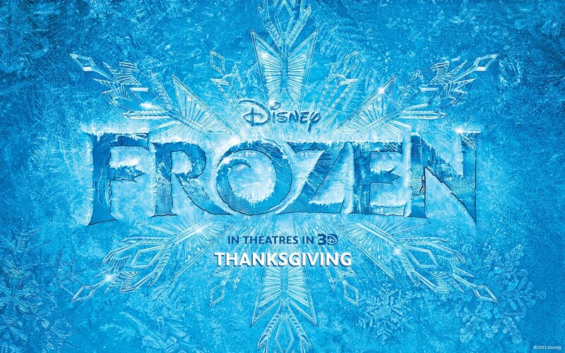 Frozen movie title art
