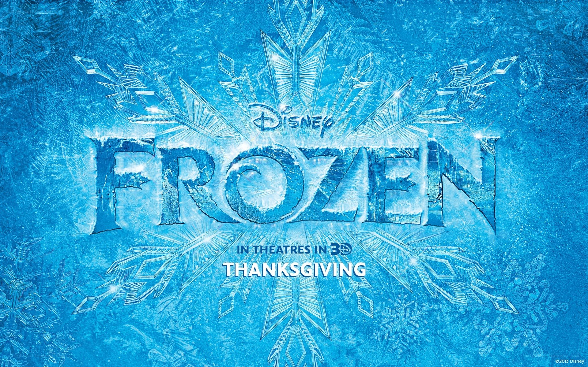 Frozen movie title art
