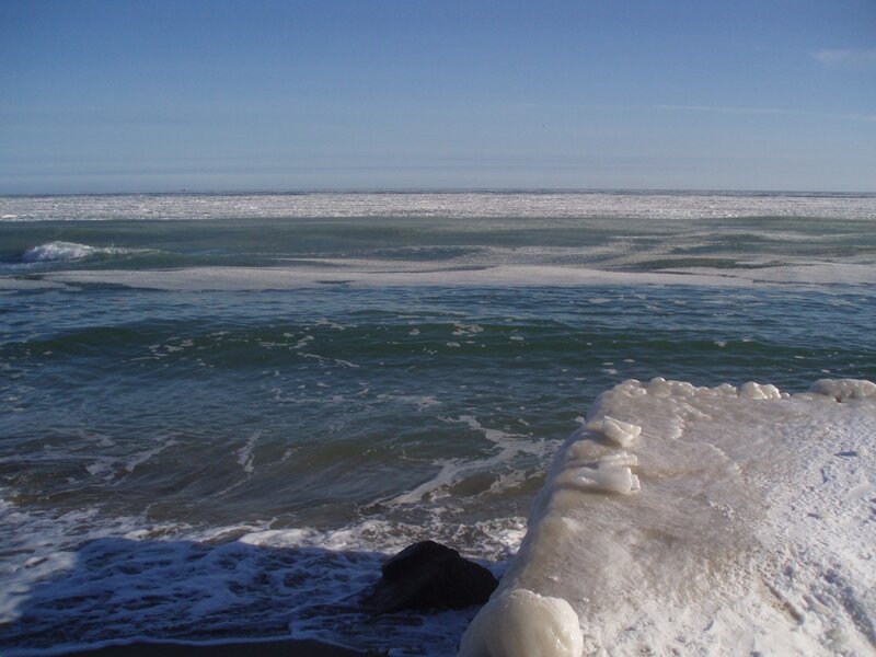 frozen ocean waves