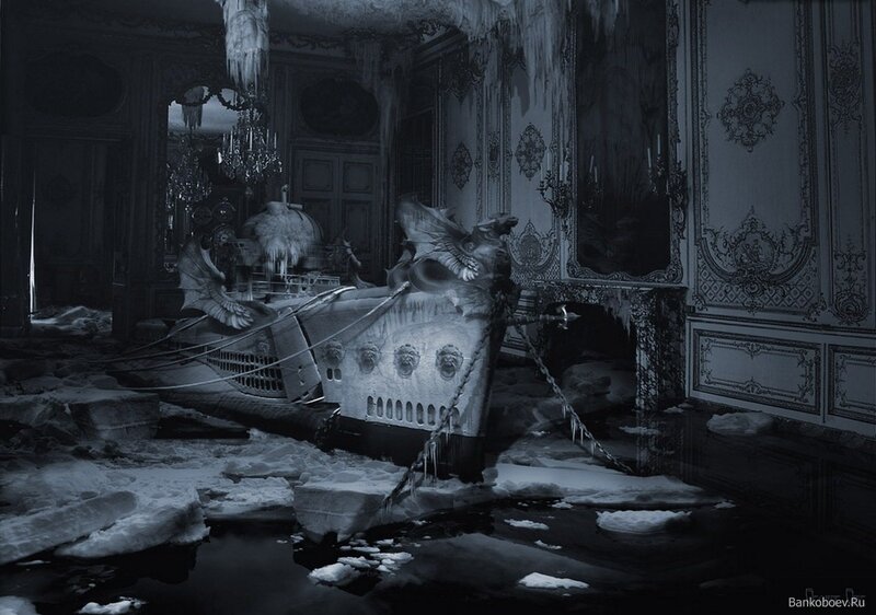 Frozen palace interior