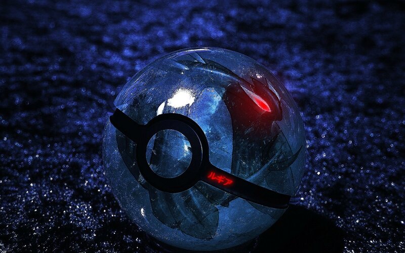 Frozen Pokeball — Blue