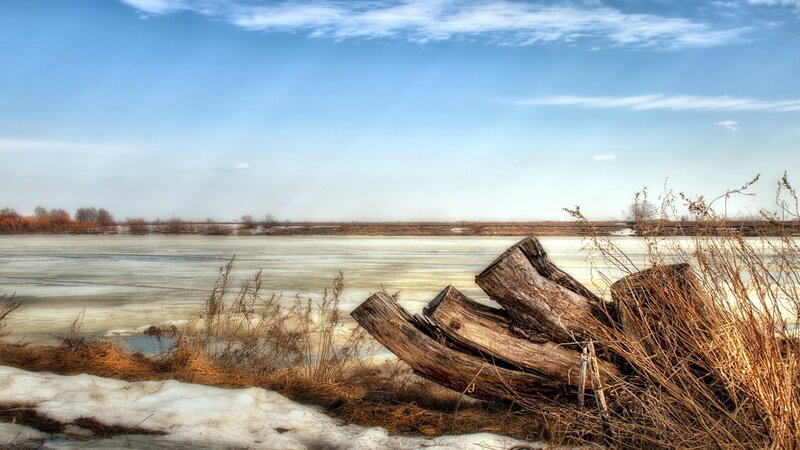 Frozen River Bank