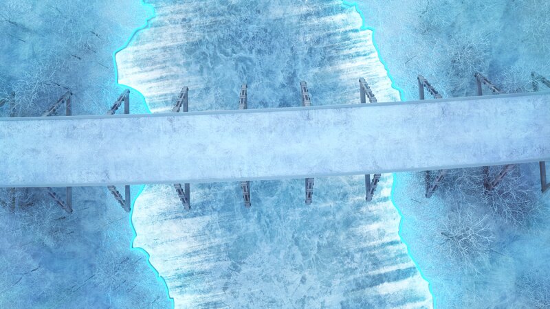 Frozen River Bridge