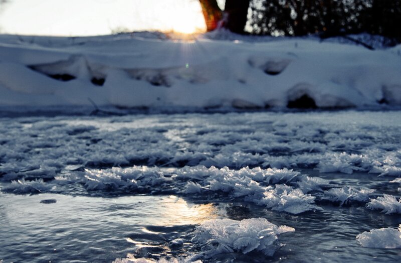 Frozen River Ice