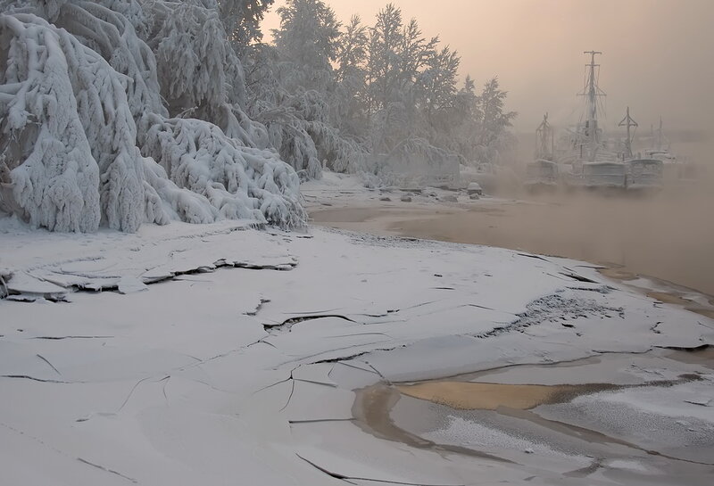 Frozen Riverbank