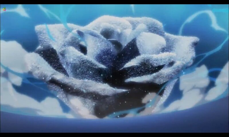 Frozen Rose in Water — Blue