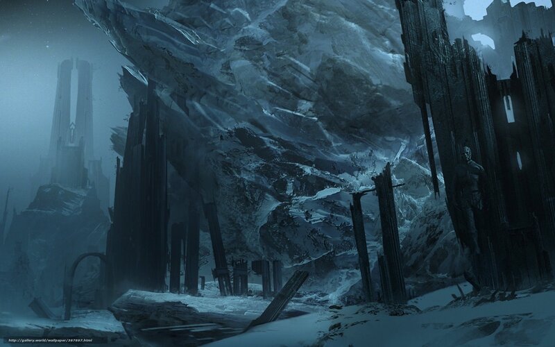 frozen ruins of a lost city