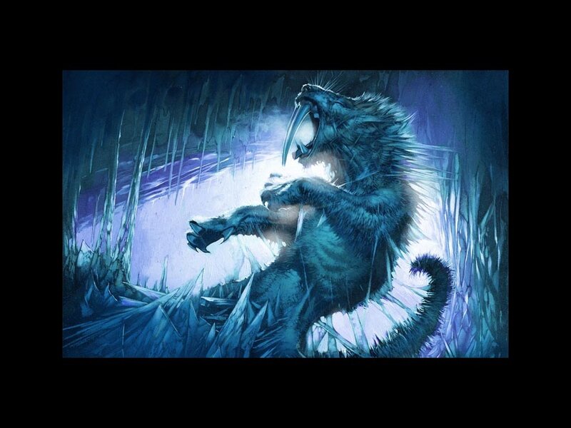 Frozen Saber-toothed Cat