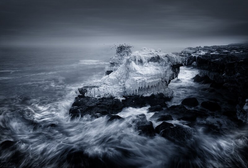 Frozen Sea Rocks