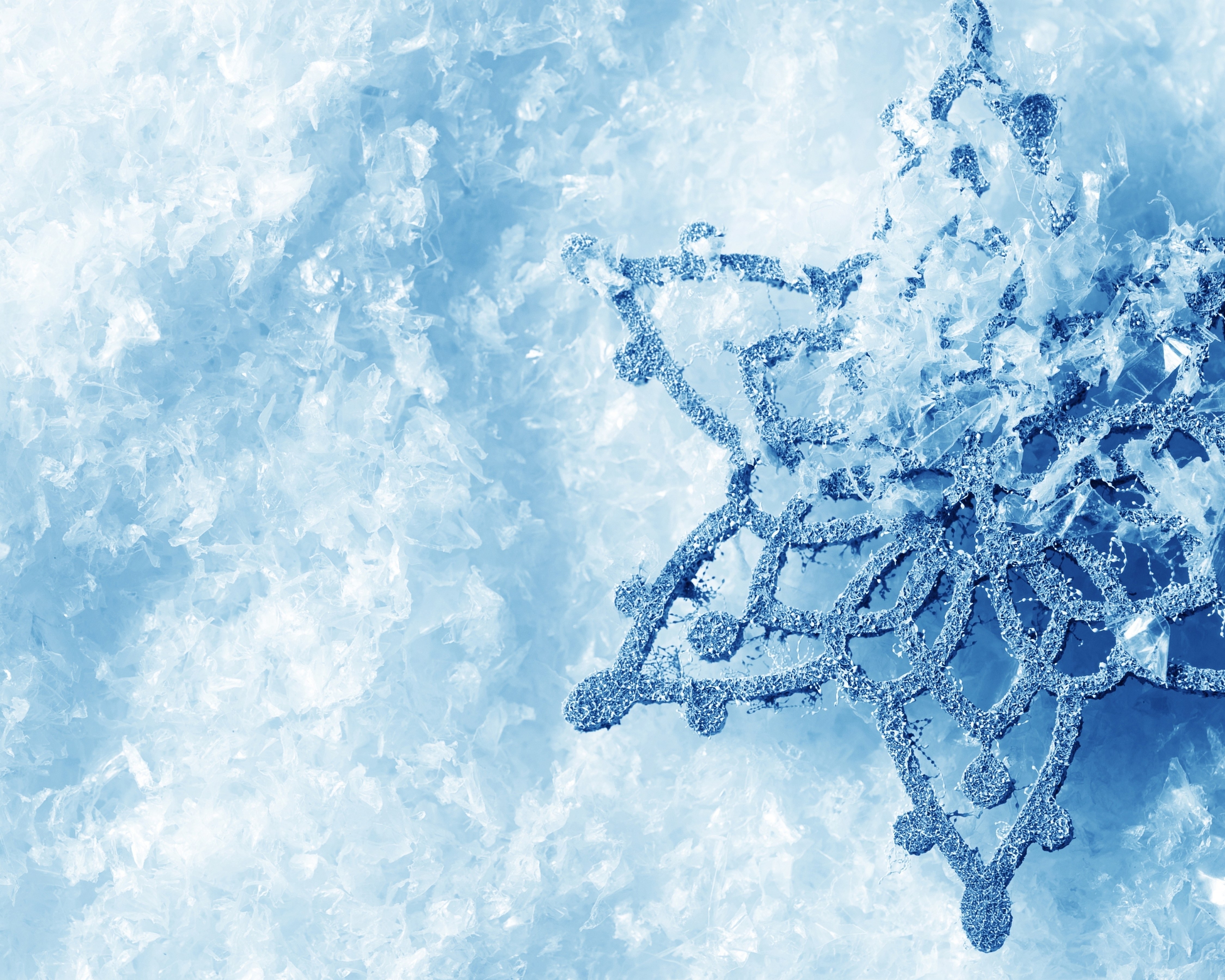 frozen snowflake texture