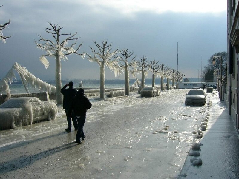 Frozen Street Scene