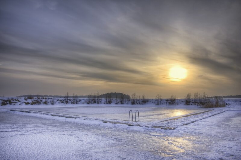 Frozen Swimming Pool