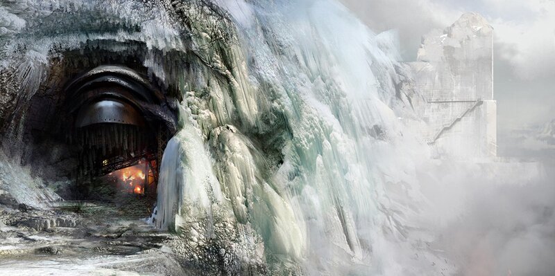 frozen tunnel entrance