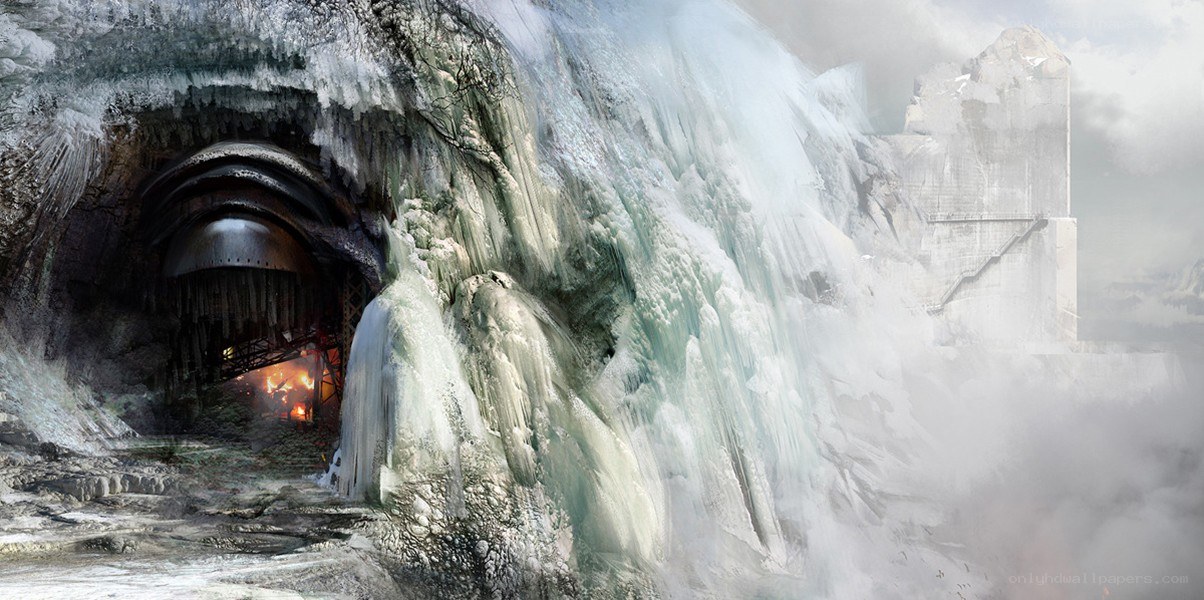 frozen tunnel entrance