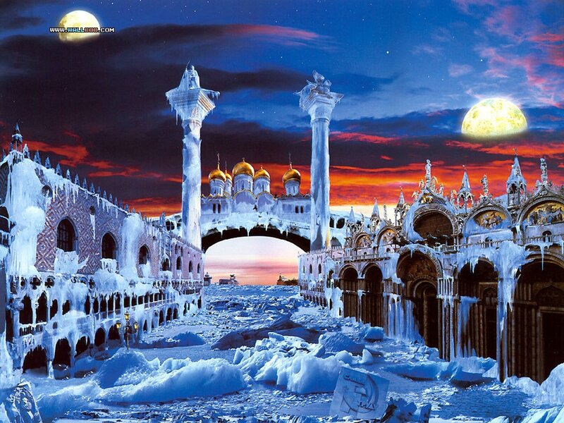 Frozen Venetian Buildings