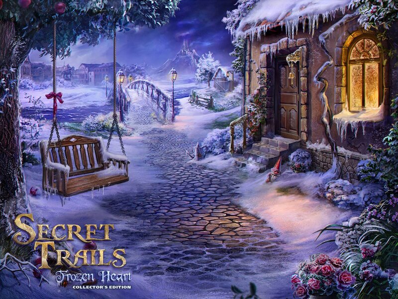 Frozen Village Scene