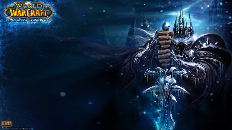 Frozen Warrior Holding Sword — Blue, Dramatic