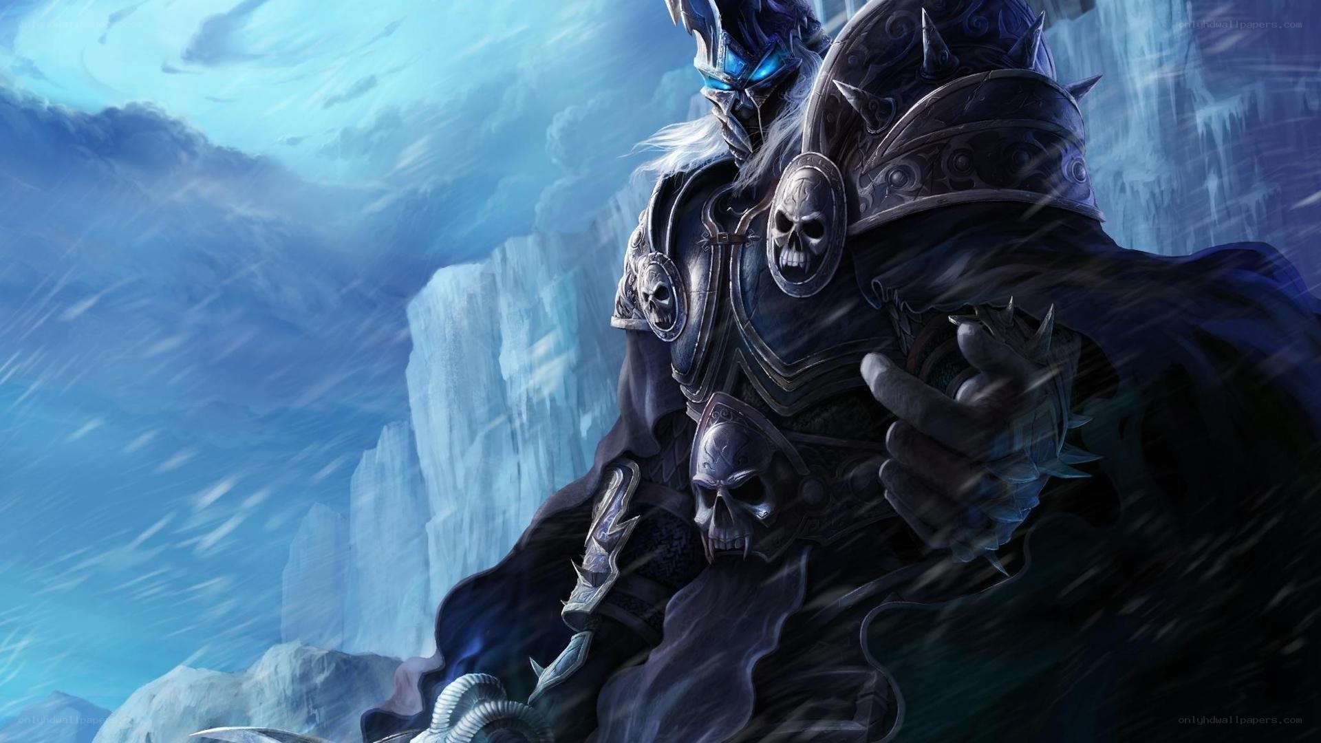 frozen warrior in icy landscape