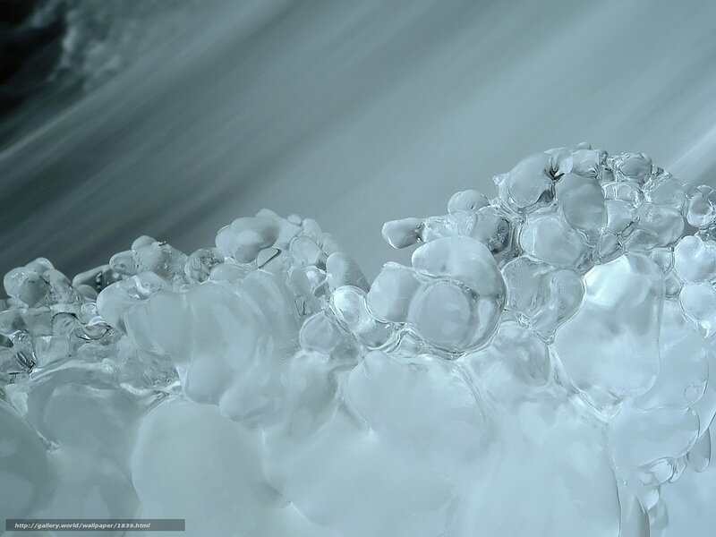 Frozen water bubbles
