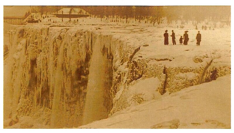 Frozen Waterfall — Brown, Cold