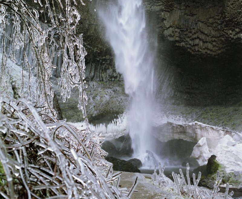 Frozen Waterfall — White, Cold