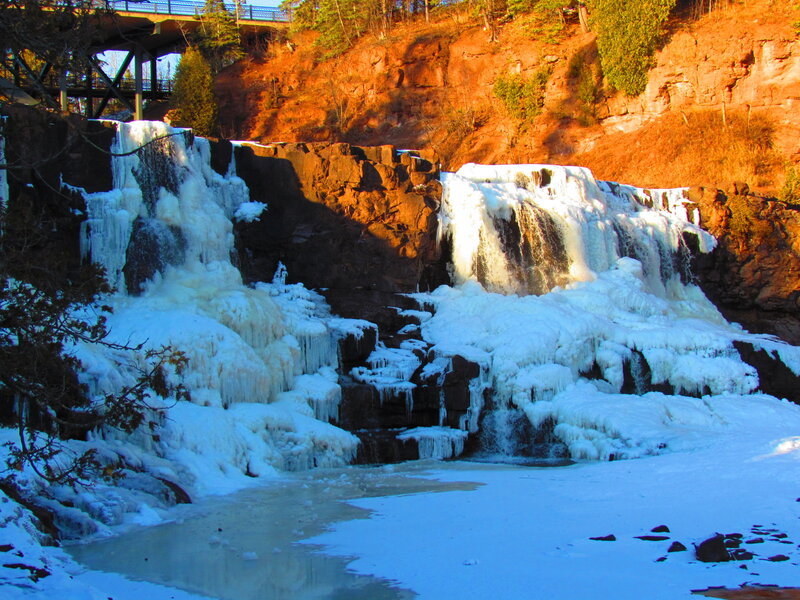 Frozen Waterfall — White, Dramatic, Winter, Photograph