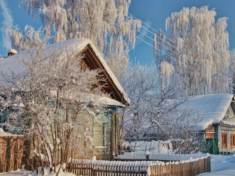 Frozen Wooden House