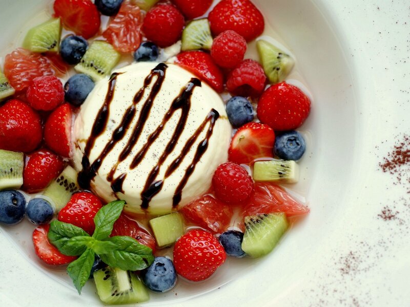 Fruit and Dessert Bowl — White