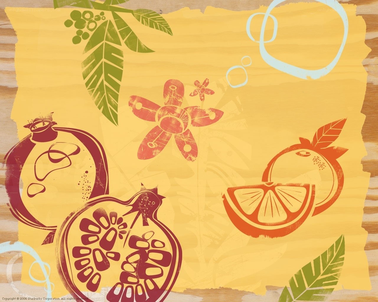 fruit and floral illustration