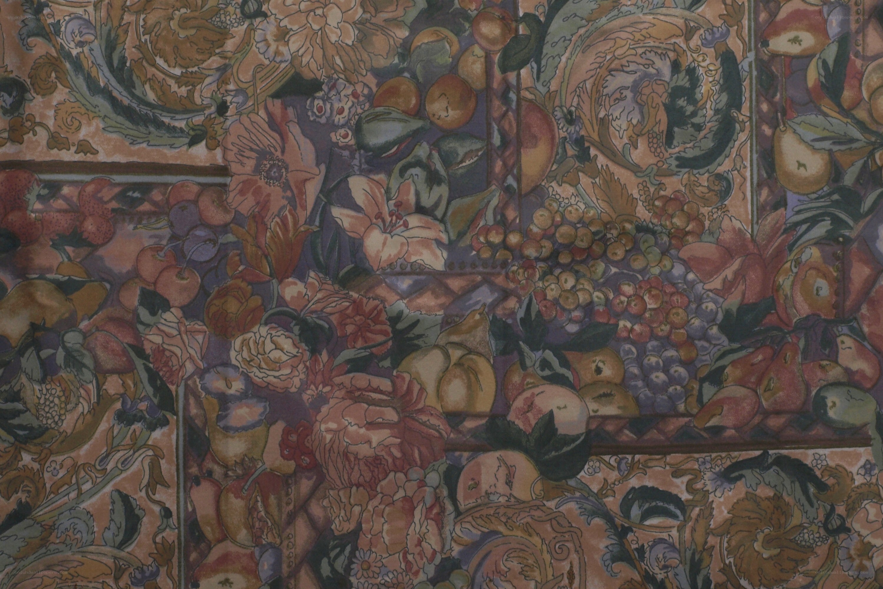 fruit and floral pattern design