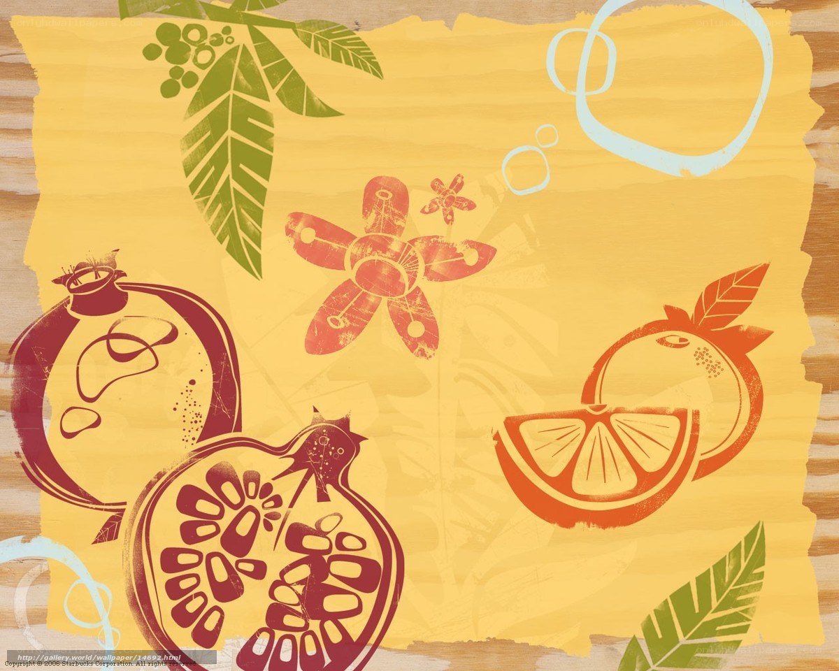 fruit and flower illustration