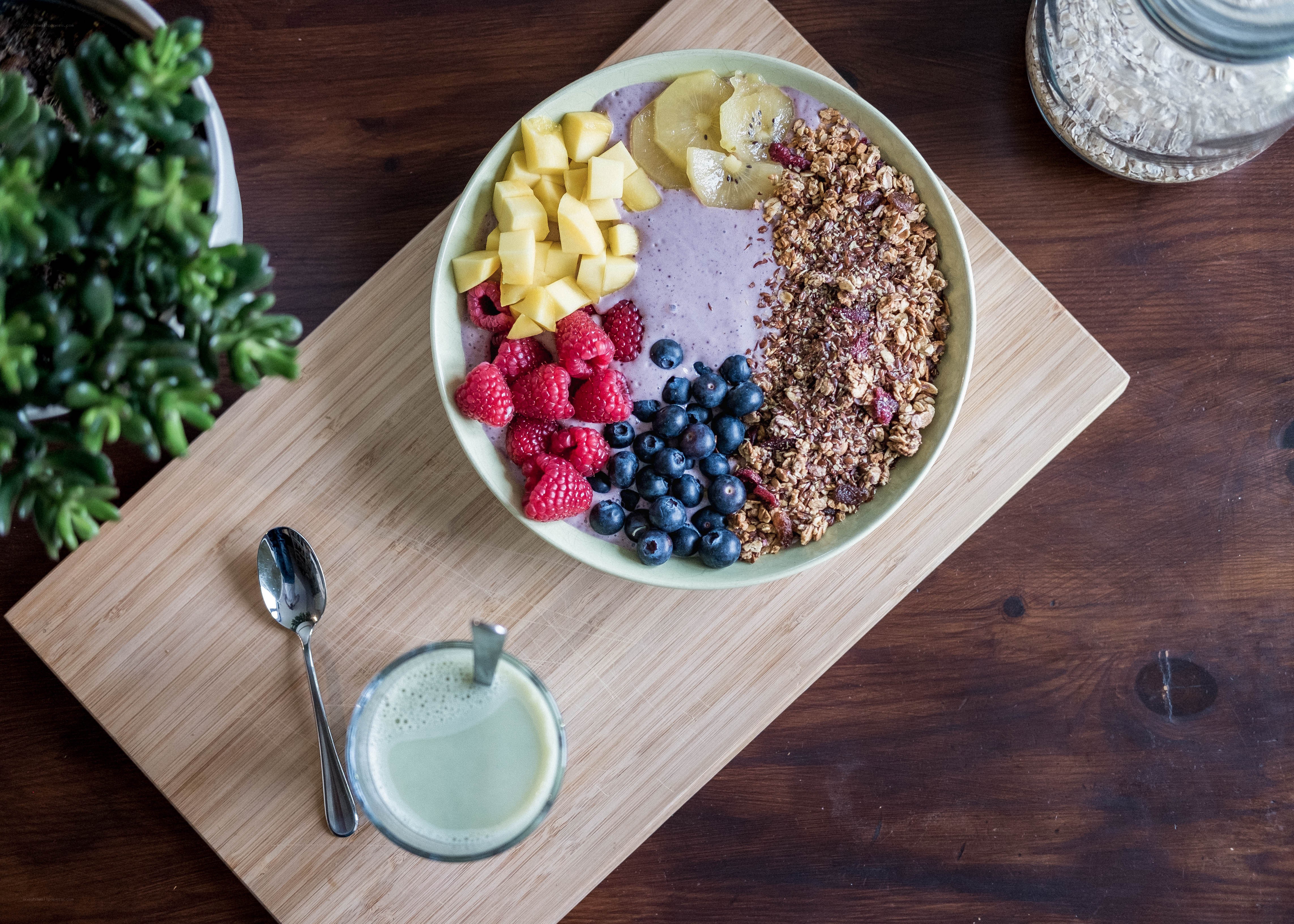 fruit and granola bowl